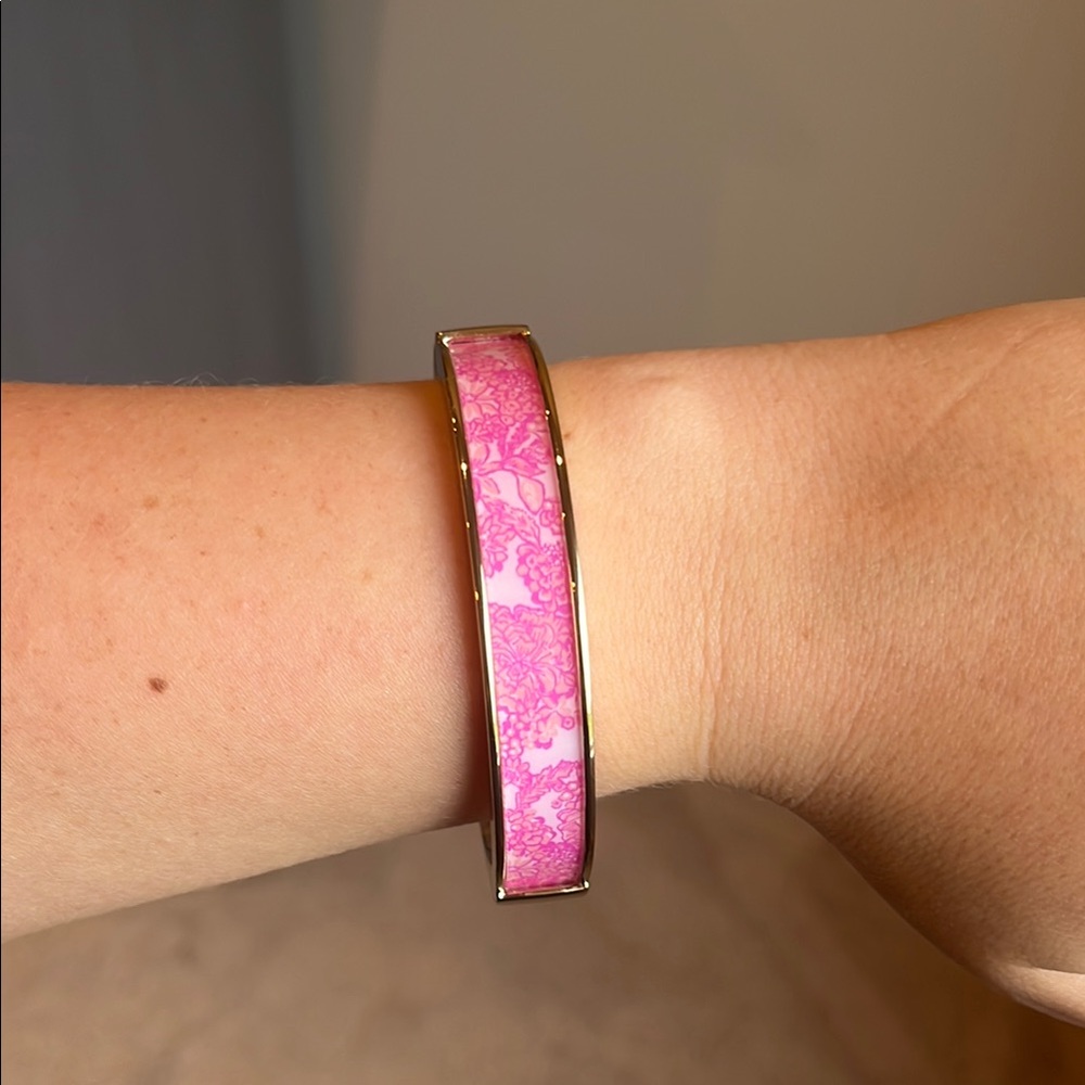 Lilly Pulitzer - Pink and Gold Bangle Bracelet - Picture 5 of 5